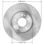 BENDIX DRUM & ROTORS PRT6036 BENDIX Disc Brake Rotor
