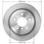 BENDIX DRUM & ROTORS PRT6043 BENDIX Disc Brake Rotor