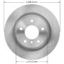 BENDIX DRUM & ROTORS PRT6046 BENDIX Disc Brake Rotor