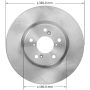 BENDIX DRUM & ROTORS PRT6054 BENDIX Disc Brake Rotor