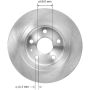 BENDIX DRUM & ROTORS PRT6062 BENDIX Disc Brake Rotor