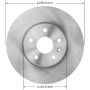 BENDIX DRUM & ROTORS PRT6063 BENDIX Disc Brake Rotor
