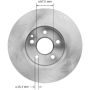 BENDIX DRUM & ROTORS PRT6072 BENDIX Disc Brake Rotor