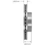BENDIX DRUM & ROTORS PRT6072 BENDIX Disc Brake Rotor