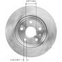 BENDIX DRUM & ROTORS PRT6073 BENDIX Disc Brake Rotor