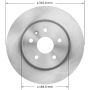 BENDIX DRUM & ROTORS PRT6073 BENDIX Disc Brake Rotor