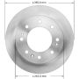 BENDIX DRUM & ROTORS PRT6074 BENDIX Disc Brake Rotor