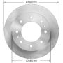 BENDIX DRUM & ROTORS PRT6075 BENDIX Disc Brake Rotor