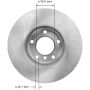 BENDIX DRUM & ROTORS PRT6077 BENDIX Disc Brake Rotor