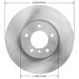BENDIX DRUM & ROTORS PRT6077 BENDIX Disc Brake Rotor