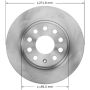BENDIX DRUM & ROTORS PRT6086 BENDIX Disc Brake Rotor