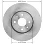 BENDIX DRUM & ROTORS PRT6122 BENDIX Disc Brake Rotor