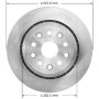 BENDIX DRUM & ROTORS PRT6136 BENDIX Disc Brake Rotor