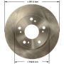 BENDIX DRUM & ROTORS PRT6145 BENDIX Disc Brake Rotor
