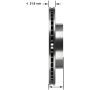 BENDIX DRUM & ROTORS PRT6145 BENDIX Disc Brake Rotor