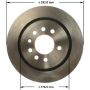 BENDIX DRUM & ROTORS PRT6153 BENDIX Disc Brake Rotor