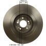 BENDIX DRUM & ROTORS PRT6154 BENDIX Disc Brake Rotor