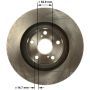 BENDIX DRUM & ROTORS PRT6155 BENDIX Disc Brake Rotor