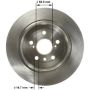 BENDIX DRUM & ROTORS PRT6156 BENDIX Disc Brake Rotor