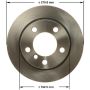 BENDIX DRUM & ROTORS PRT6161 BENDIX Disc Brake Rotor