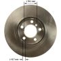 BENDIX DRUM & ROTORS PRT6162 BENDIX Disc Brake Rotor