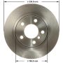 BENDIX DRUM & ROTORS PRT6167 BENDIX Disc Brake Rotor