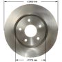 BENDIX DRUM & ROTORS PRT6170 BENDIX Disc Brake Rotor