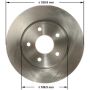 BENDIX DRUM & ROTORS PRT6171 BENDIX Disc Brake Rotor