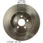 BENDIX DRUM & ROTORS PRT6173 BENDIX Disc Brake Rotor
