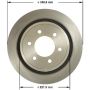 BENDIX DRUM & ROTORS PRT6177 BENDIX Disc Brake Rotor