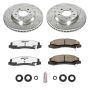 PowerStop K1437-26 Z26 Street Performance Ceramic Brake Pad and Drilled & Slotted Rotor Kit