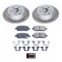 PowerStop SC103 Semi-Coated Rotor and Low-Dust Ceramic Brake Pad Kit