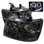 SPYDER 5009661 Projector Headlights - LED Halo - Smoke
