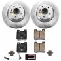 PowerStop CRK6717 Genuine Geomet Coated Rotor and Carbon-Fiber Ceramic Brake Pad Kit