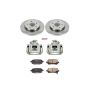 PowerStop KCOE4569 OE Stock Replacement Low-Dust Ceramic Brake Pad, Rotor and Caliper Kit