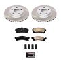 PowerStop SC3156 Semi-Coated Rotor and Low-Dust Ceramic Brake Pad Kit