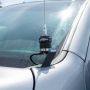 Rugged Radios ANT-FENDER-KIT A-Pillar Antenna Mount (Ford F-Series Chevy Silverado Dodge Ram) w/ Adapter Plate