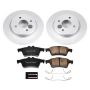 PowerStop CRK7898 Genuine Geomet Coated Rotor and Low-Dust Ceramic Brake Pad Kit