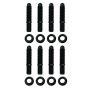 Moroso 38851 Pontiac Valve Cover Stud Kit w/ Bullet Nose Studs/12 Pt Nuts