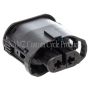 NAMZ NA-1-1355668-2 V-Twin VROD Models OEM Headlight Connector w/Wire Seals & Terminals - Black (HD 72449-01)