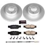 PowerStop CRK6346 Genuine Geomet Coated Rotor and Carbon-Fiber Ceramic Brake Pad Kit