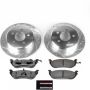 PowerStop K2984-36 Z36 Truck and SUV Carbon-Fiber Ceramic Brake Pad and Drilled & Slotted Rotor Kit