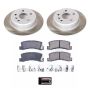 PowerStop SC6784 Semi-Coated Rotor and Low-Dust Ceramic Brake Pad Kit