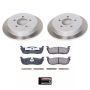 PowerStop SC1913 Semi-Coated Rotor and Low-Dust Ceramic Brake Pad Kit