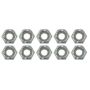 Moroso 38832 Zinc Nylock Nuts - 1/4-20 (10 Pack)