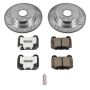 PowerStop K5303-26 Z26 Street Performance Ceramic Brake Pad and Drilled & Slotted Rotor Kit