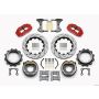 Wilwood 140-12436-DR Narrow Superlite 4R Rear P-Brk Kit 14.00in Drill Red Strange Eng Floater 3.49in Offset