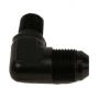 Aeromotive Fitting Elbow 1/4in-MNPT to AN-08 90-Deg Black
