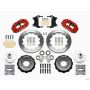 Wilwood 140-12307-R Narrow Superlite 6R Front Hub Kit 12.88in Red Heidts Tri -5 2 inch Drop Spindle