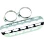 Bikers Choice 150861 Chrome Perforated Heat Shield Fits 1 3/4 & 2 Inch Pipe Custom